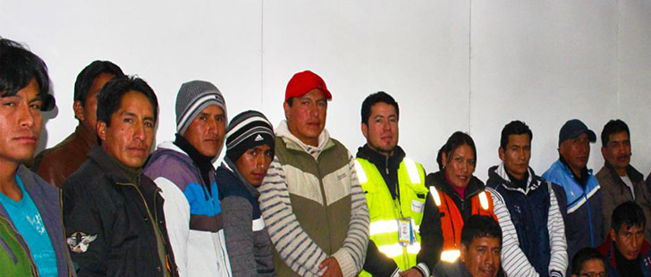 Trabajadores de construcción civil de Mororocha se capacitaron en medio ambiente