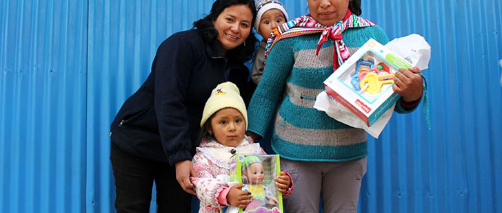 Niños de Morococha recibieron regalos por Navidad